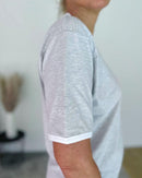 Herzlein® T-Shirt "Rainbow" in Grau meliert