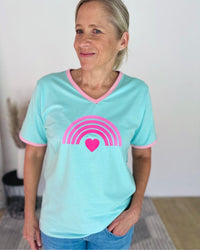 Herzlein® T-Shirt "Rainbow" in Mint