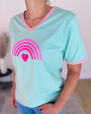 Herzlein® T-Shirt "Rainbow" in Mint