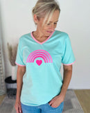 Herzlein® T-Shirt "Rainbow" in Mint