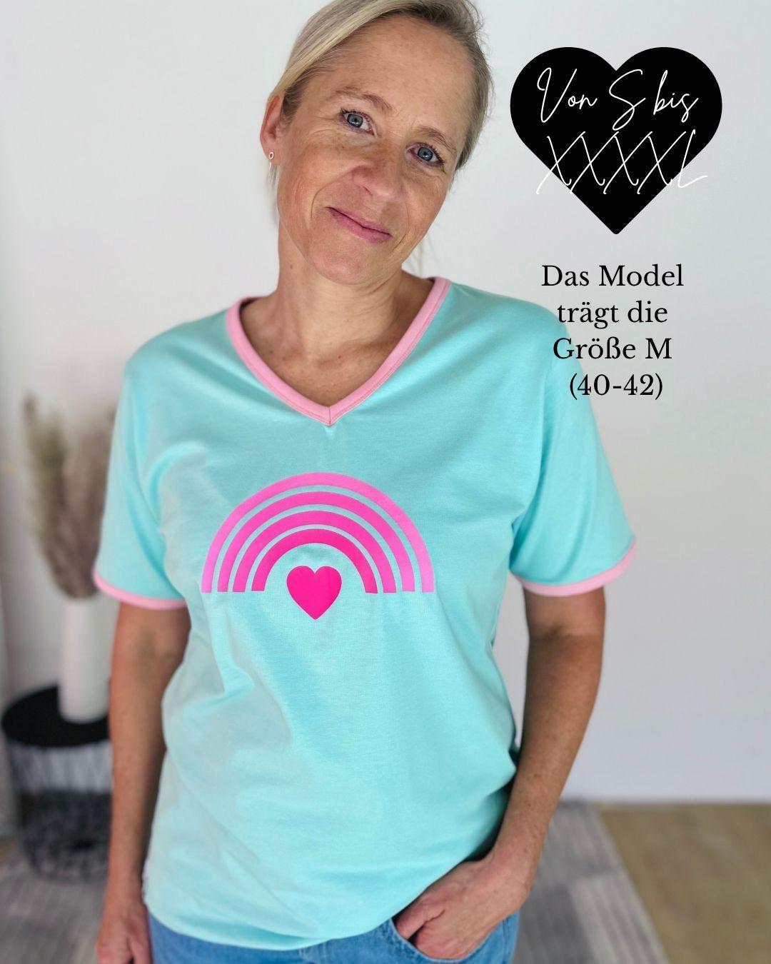 Herzlein® T-Shirt "Rainbow" in Mint