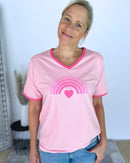 Herzlein® T-Shirt "Rainbow" in Rosa
