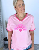 Herzlein® T-Shirt "Rainbow" in Rosa