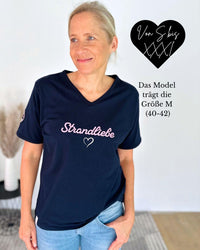 Herzlein® T-Shirt "Strandliebe" in Navy