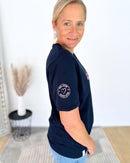 Herzlein® T-Shirt "Strandliebe" in Navy