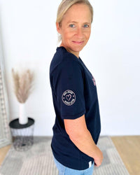 Herzlein® T-Shirt "Strandliebe" in Navy