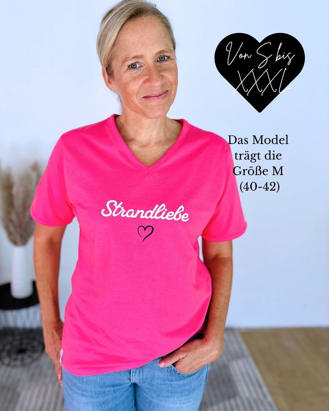 Herzlein® T-Shirt "Strandliebe" in Pink