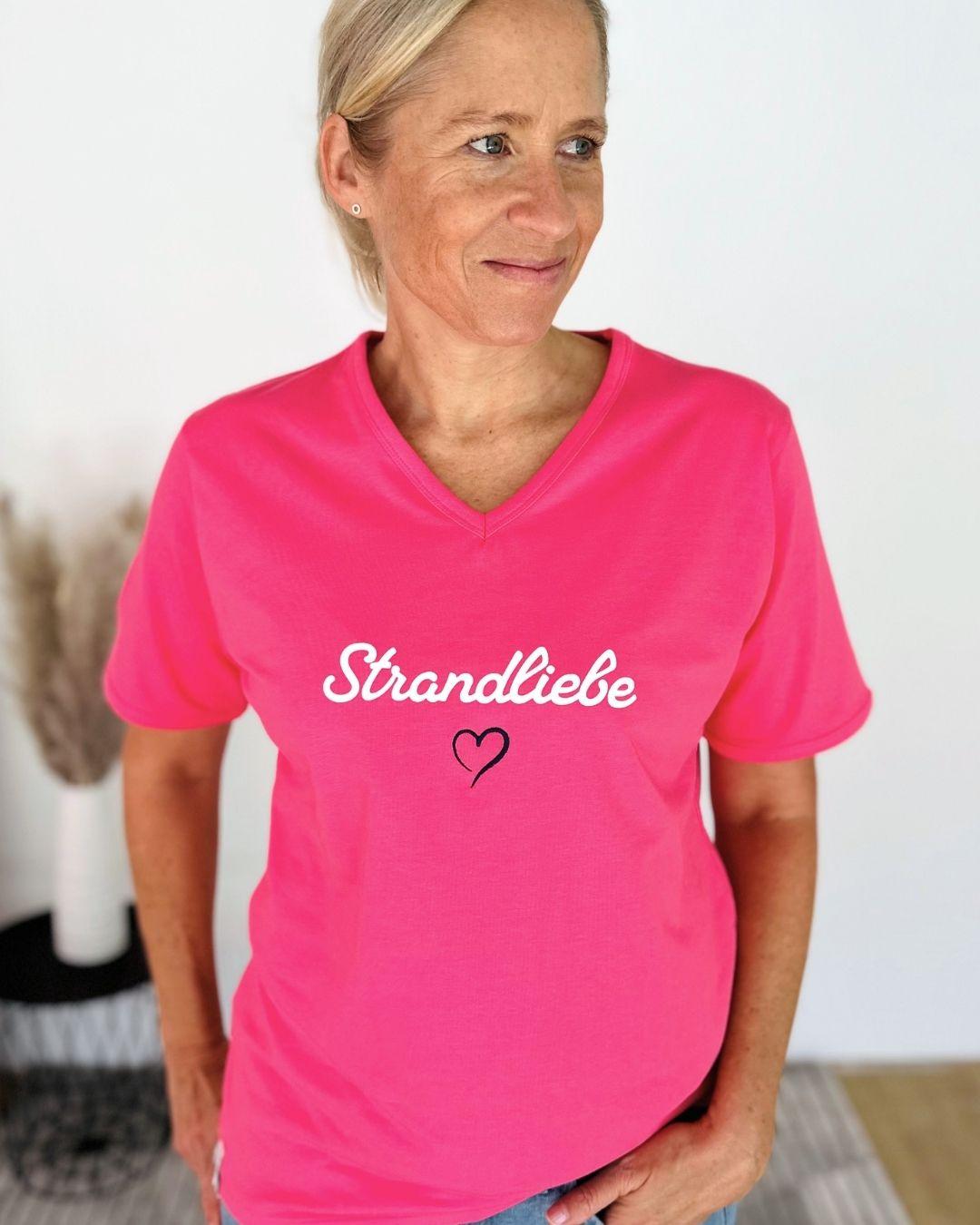 Herzlein® T-Shirt "Strandliebe" in Pink