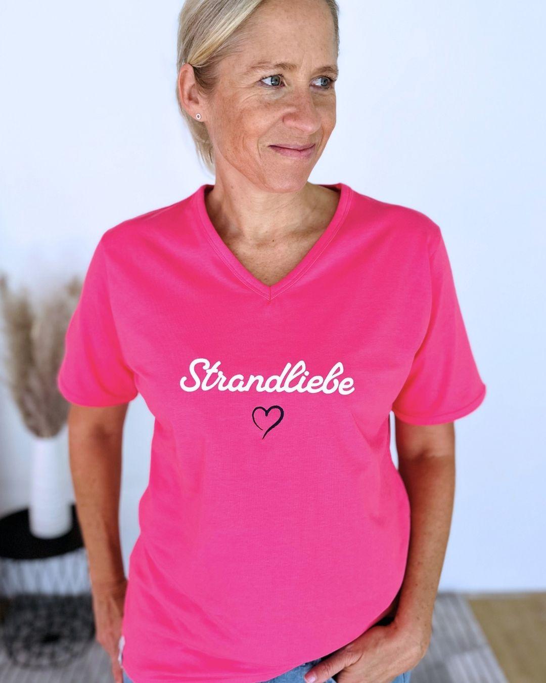 Herzlein® T-Shirt "Strandliebe" in Pink