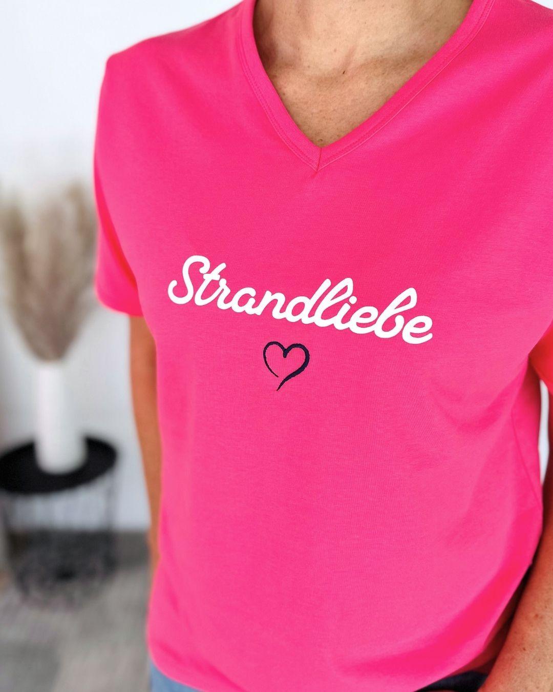 Herzlein® T-Shirt "Strandliebe" in Pink