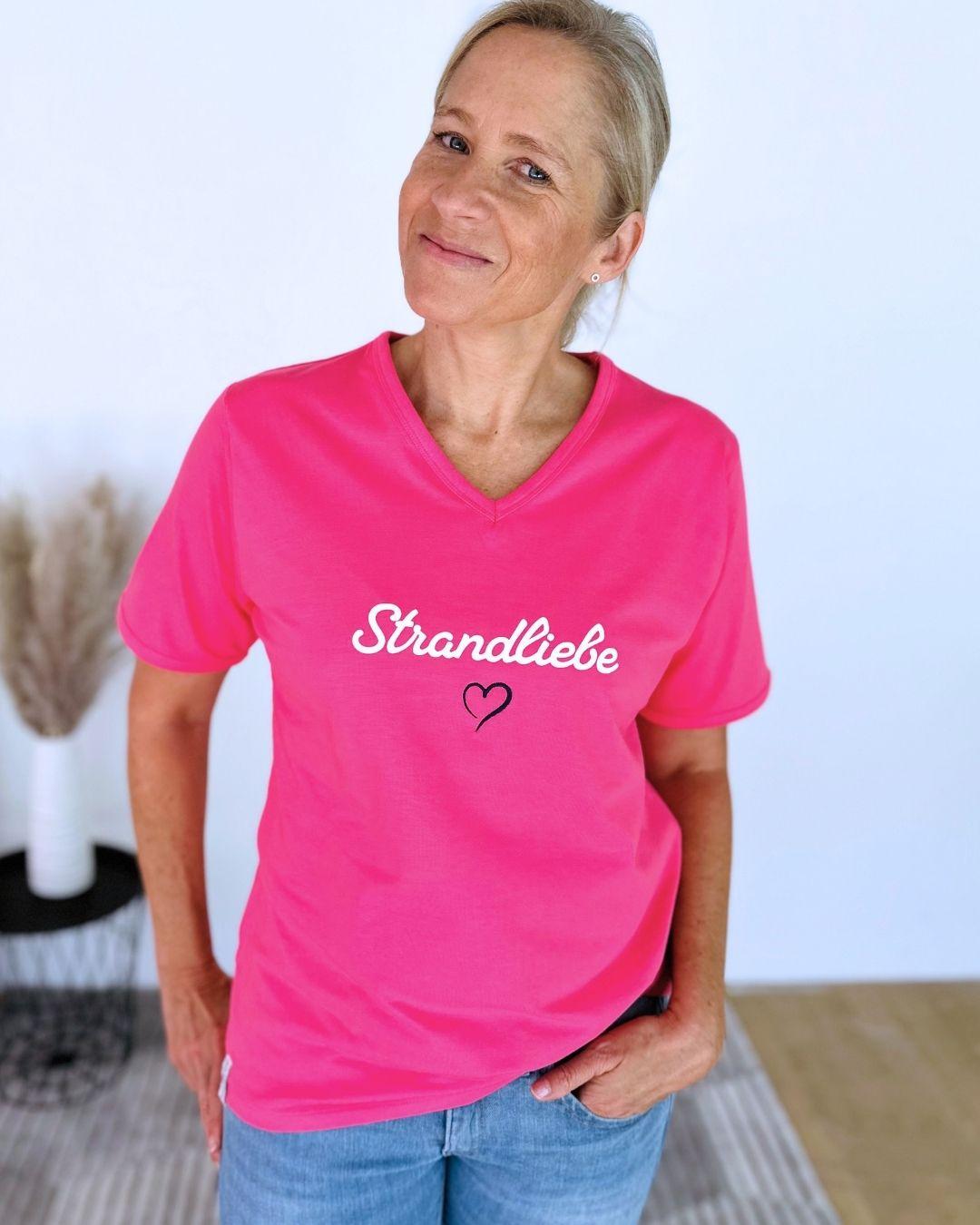 Herzlein® T-Shirt "Strandliebe" in Pink