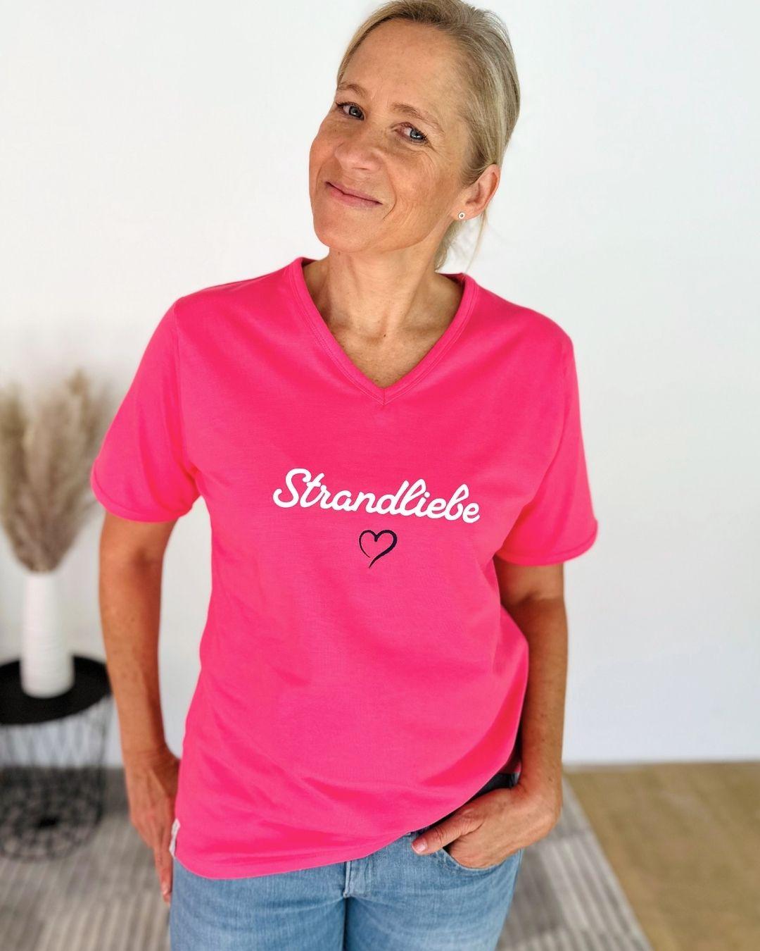 Herzlein® T-Shirt "Strandliebe" in Pink