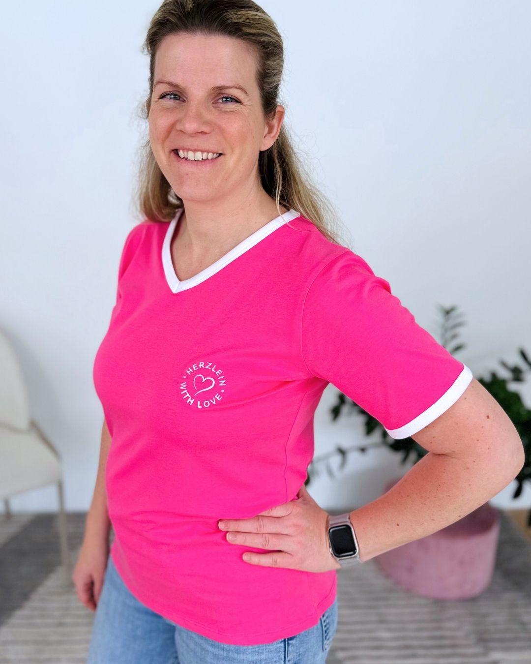 Herzlein® T-Shirt "Strandliebe" in Pink