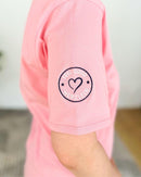Herzlein® T-Shirt "Strandliebe" in Soft Pink