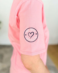 Herzlein® T-Shirt "Strandliebe" in Soft Pink
