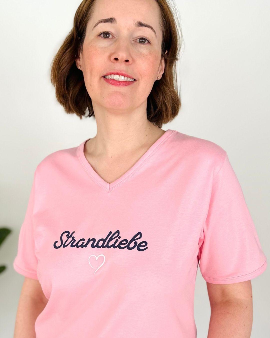 Herzlein® T-Shirt "Strandliebe" in Soft Pink