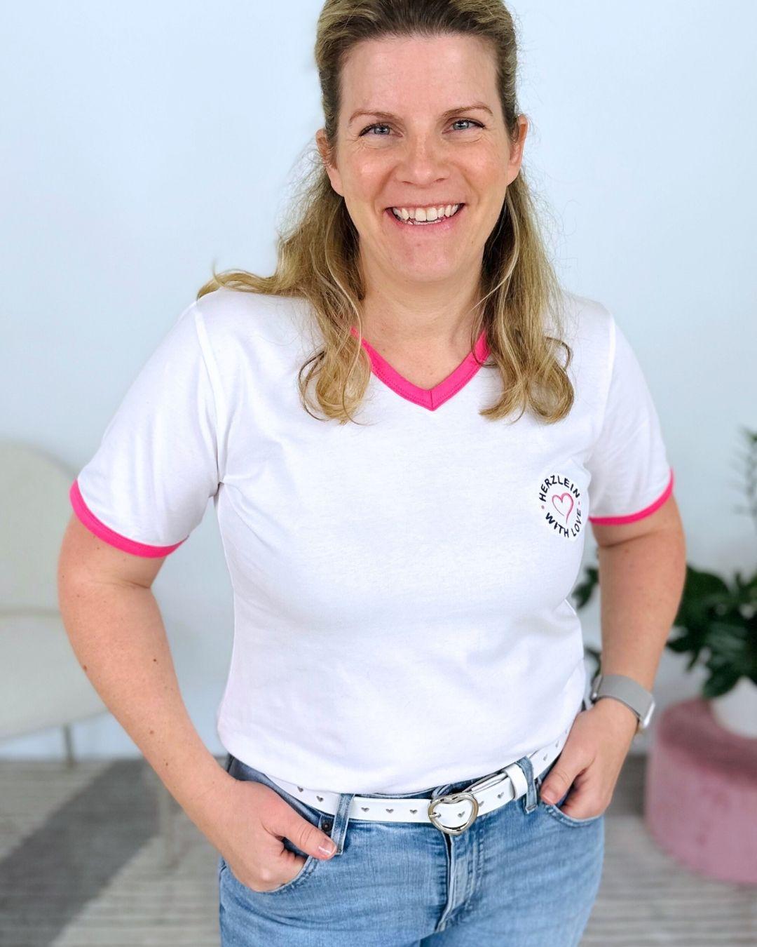 Herzlein® T-Shirt "Strandliebe" in Weiß