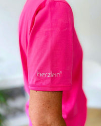 Herzlein® T-Shirt mit "Herzchen-Stick" in Pink