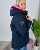 Herzlein® Winterjacke in Navy Blau