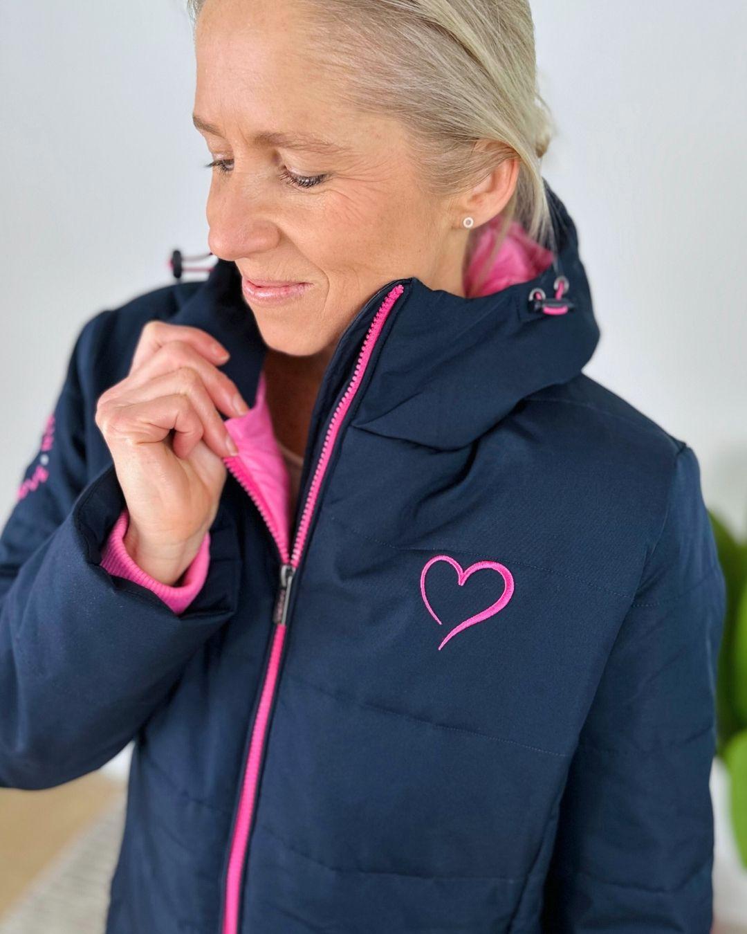 Herzlein® Winterjacke in Navy Blau