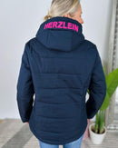 Herzlein® Winterjacke in Navy Blau