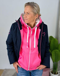 Herzlein® Winterjacke in Navy Blau