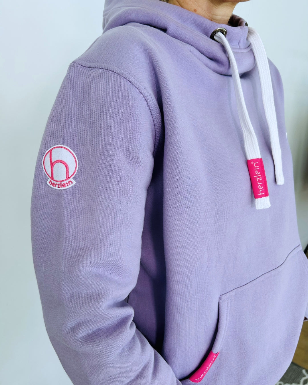 Herzlein® Hoodie "Alpenliebe" in Lavendel