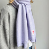 Herzlein® Kaschmir Schal für Damen Damenschal in Lavendel Lila