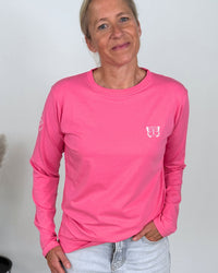 Herzlein® Longsleeve-Shirt mit Schmetterling in Pink