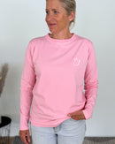 Herzlein® Longsleeve-Shirt mit Smiley in Rosa