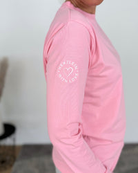 Herzlein® Longsleeve-Shirt mit Smiley in Rosa