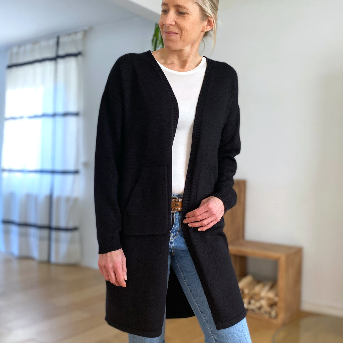 Herzlein® Cardigan "Emma" in Schwarz