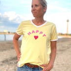 Herzlein® T-Shirt für Damen mit Flausch-Stick 