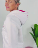 Herzlein® Sweatjacke "Freude Liebe Glück" in Weiß