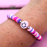 Herzlein® Armband, hübsches Armbändchen mit Smiley Smily