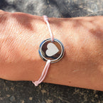 Herzlein® Armband, hübsches Armbändchen mit Herz Herzchen in Silber