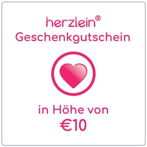 Herzlein® Geschenkgutschein i.H.v. €10