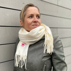 Herzlein® Winterschal Damenschal Schal für Winter und Herbst für Damen Frauen in Creme