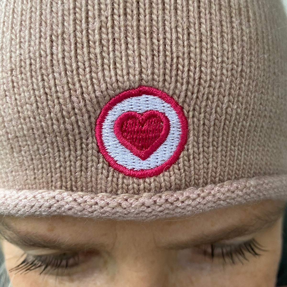 Herzlein® Kaschmir Beanie in Beige