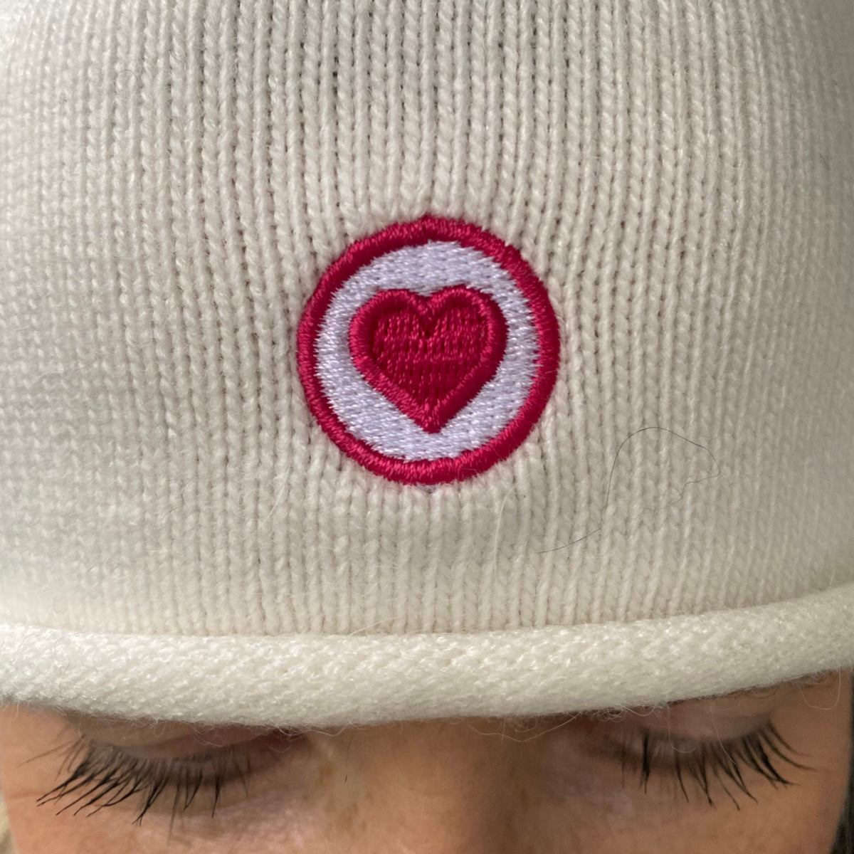 Herzlein® Kaschmir Beanie in Creme