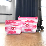 Süße Herzlein® Tasche Täschchen Kulturbeutel Kulturtasche aus Neopren mit Herz Herzchen Stick