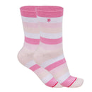 Herzlein Socken Pink Rosa gestreift Ringelsocken für Damen Baumwolle