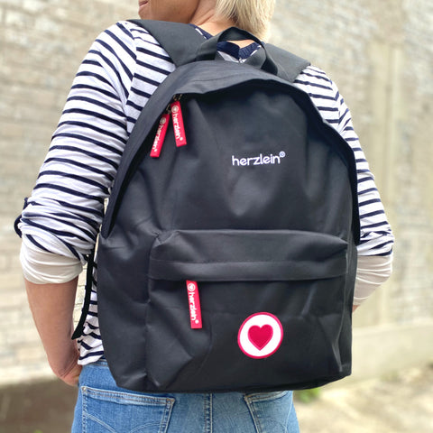 Herzlein® Rucksack Backpack Tasche für Freizeit Sport Schule Büro und Alltag